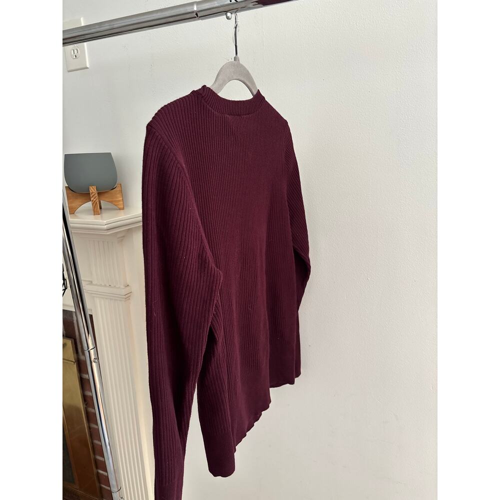 Talbots Ribbed Sweater
Burgundy Crew Neck Cotton Modal Long Sleeve Knit Top - Picture 7 of 14